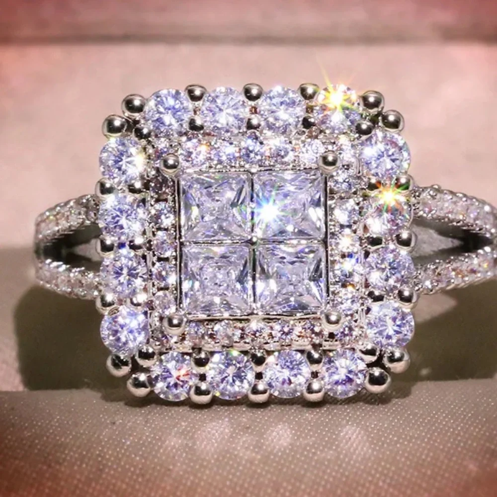 Sterling Silver Princess Ring - Picture 1 of 5